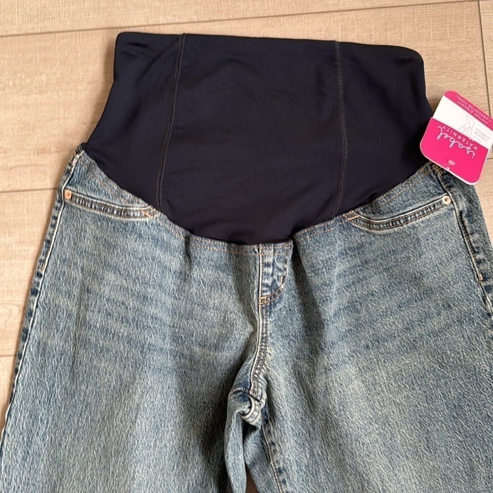 NWT Isabel maternity vintage straight crossover jeans - Picture 2 of 6